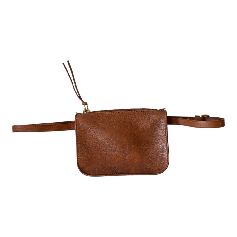 Madewell The Simple Pouch Belt Bag English Saddle Brown Tan Purse Fanny Pack